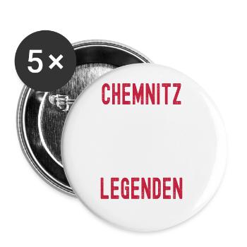 Chemnitz - Buttons groß 56 mm (5er Pack) - Weiß - Vorne