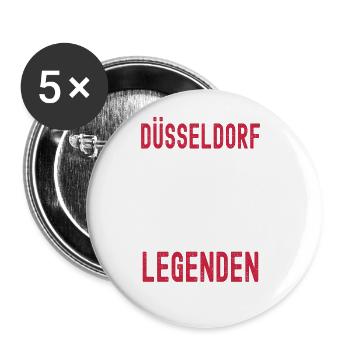 Düsseldorf Nordrhein Westfalen Rhein Skyline - Buttons groß 56 mm (5er Pack) - Weiß - Vorne
