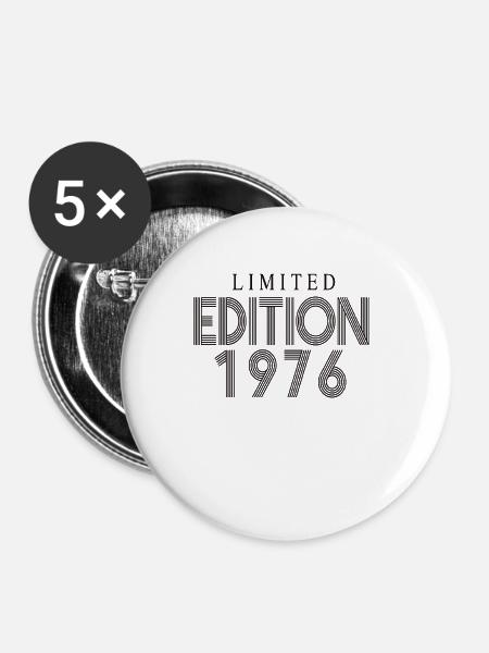 Limited Edition 1976 - Buttons groß 56 mm (5er Pack) - Weiß