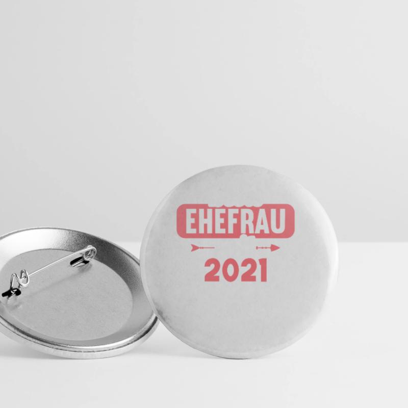 Beste Ehefrau Bester Ehemann seit 2021 Buttons groß 56 mm (5er Pack)