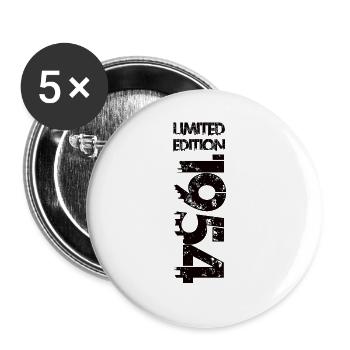 Édition limitée 1954 - Lot de 5 grands badges (56 mm) - blanc - Devant