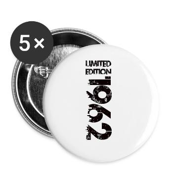 Édition limitée 1962 - Lot de 5 grands badges (56 mm) - blanc - Devant