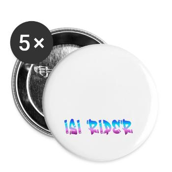 Isi Rider - Design for girls, riders - Buttons large 2.2''/56 mm (5-pack) - white - Front