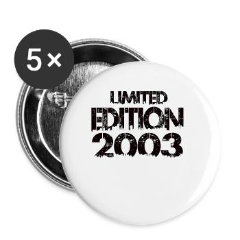 Édition limitée 2003 - Lot de 5 grands badges (56 mm) - blanc - Devant