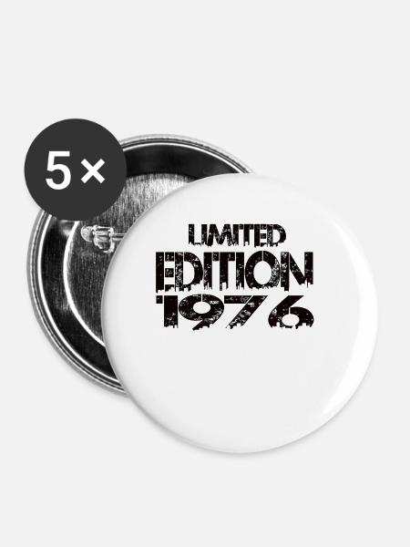 Limited Edition 1976 - Buttons groß 56 mm (5er Pack) - Weiß