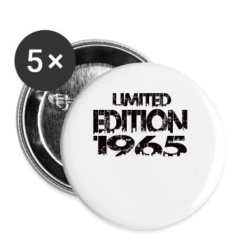 Édition limitée 1965 - Lot de 5 grands badges (56 mm) - blanc - Devant