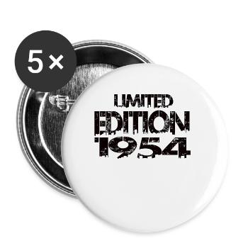 Édition limitée 1954 - Lot de 5 grands badges (56 mm) - blanc - Devant