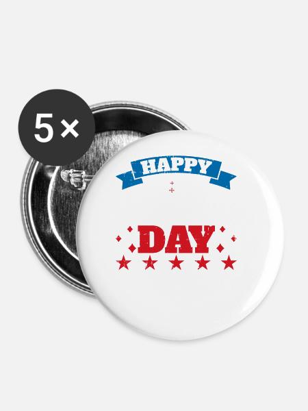 Christopher Columbus - Buttons groß 56 mm (5er Pack) - Weiß