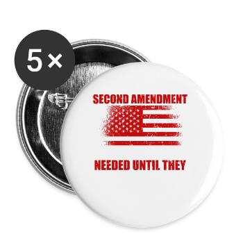 Thomas Jefferson - Buttons groß 56 mm (5er Pack) - Weiß - Vorne