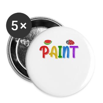 I Collect, Hide, Find And Paint Rocks - Buttons large 2.2''/56 mm (5-pack) - white - Front