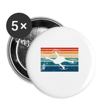My Drones Teaches Me How To Enjoy Life - Buttons large 2.2''/56 mm (5-pack) - white - Front