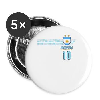 Argentina Albiceleste Football Fan Jersey - Buttons large 2.2''/56 mm (5-pack) - white - Front