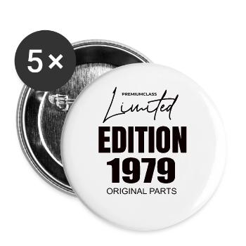 Limited Edition 1979 - Buttons large 2.2''/56 mm (5-pack) - white - Front