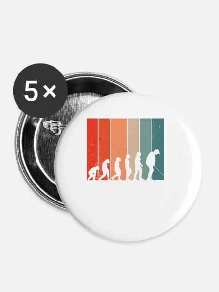 Menschliches - Buttons groß 56 mm (5er Pack) - Weiß