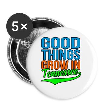 Wachsen Sie In Tennessee geschenk - Buttons groß 56 mm (5er Pack) - Weiß - Vorne
