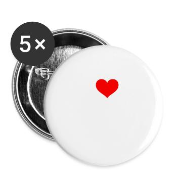 Schwimmen Spruch Lustig I Love Schwimmen - Buttons groß 56 mm (5er Pack) - Weiß - Vorne