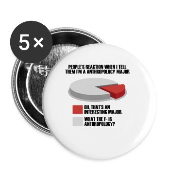 Funny archaeologist artifact archaeology - Buttons large 2.2''/56 mm (5-pack) - white - Front