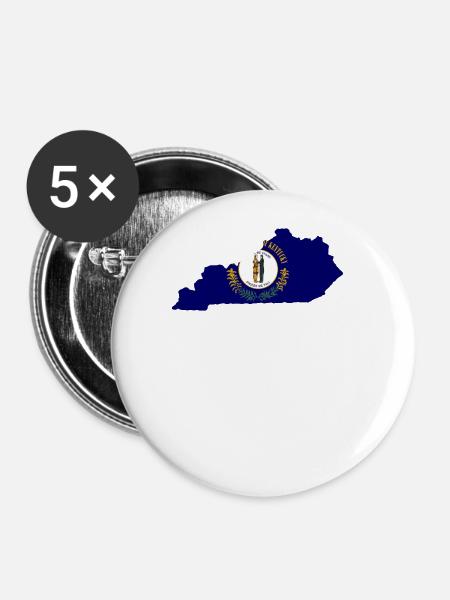 Schönheit Von Kentucky geschenk - Buttons groß 56 mm (5er Pack) - Weiß
