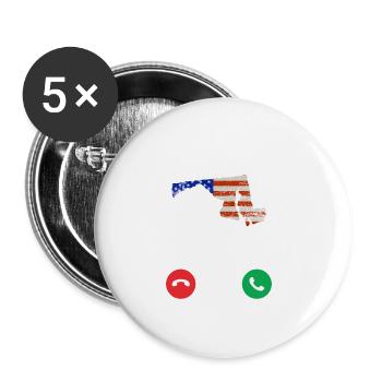 Visit Maryland Gift - Buttons large 2.2''/56 mm (5-pack) - white - Front
