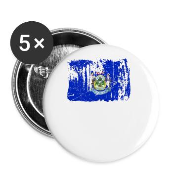 Gift From the Residents of Maine - Buttons large 2.2''/56 mm (5-pack) - white - Front