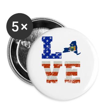 Cher cadeau de New York - Lot de 5 grands badges (56 mm) - blanc - Devant