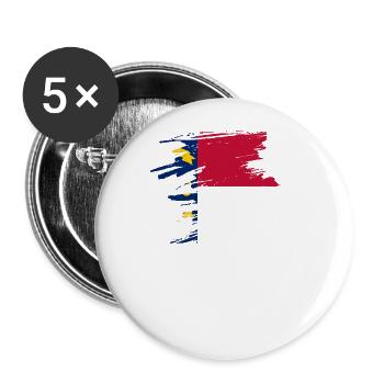 North Carolina home gift - Buttons large 2.2''/56 mm (5-pack) - white - Front