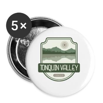 Tonquin Valley - Kanada - Buttons groß 56 mm (5er Pack) - Weiß - Vorne