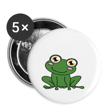 Meilleur père grenouille de tous les temps - Lot de 5 grands badges (56 mm) - blanc - Devant