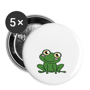 Truly the best frog father ever - Buttons large 2.2''/56 mm (5-pack) - white - Front