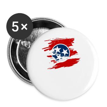 Tennessee stolz geschenk - Buttons groß 56 mm (5er Pack) - Weiß - Vorne