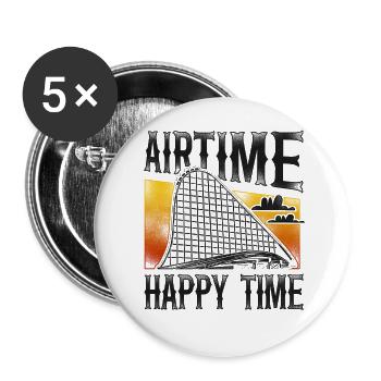 Scooter Coaster Vintage Airtime - Buttons large 2.2''/56 mm (5-pack) - white - Front