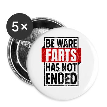 Drôle de pet disant ironie Sarcasme - Lot de 5 grands badges (56 mm) - blanc - Devant