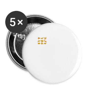 Théorie des anciens astronautes Quimbaya Avion - Lot de 5 grands badges (56 mm) - blanc - Devant
