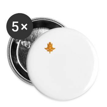 Théorie des anciens astronautes Quimbaya Avion - Lot de 5 grands badges (56 mm) - blanc - Devant