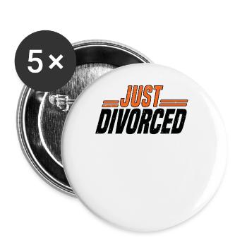 Divorce Separation Marriage Ex Divorce Party - Buttons large 2.2''/56 mm (5-pack) - white - Front