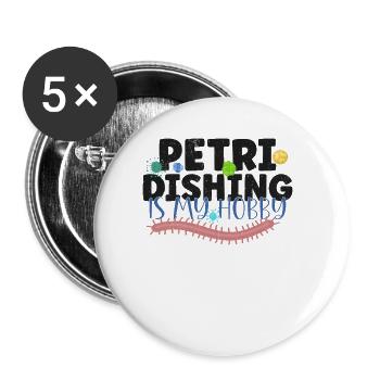 Microbiologist Microbiology Lab Staph Biology - Buttons large 2.2''/56 mm (5-pack) - white - Front