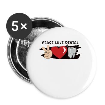 TATTOED GRANDMA TATTOO ARTIST INKING TATTOOS - Buttons groß 56 mm (5er Pack) - Weiß - Vorne