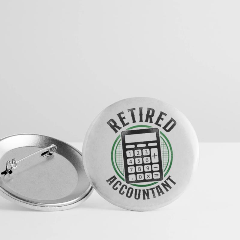 Comptable Comptable Comptable Comptabilité Lot de 5 grands badges (56 mm)