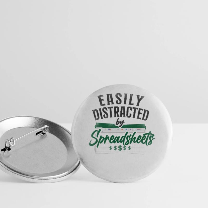 Comptable Comptable Comptable Comptabilité Lot de 5 grands badges (56 mm)