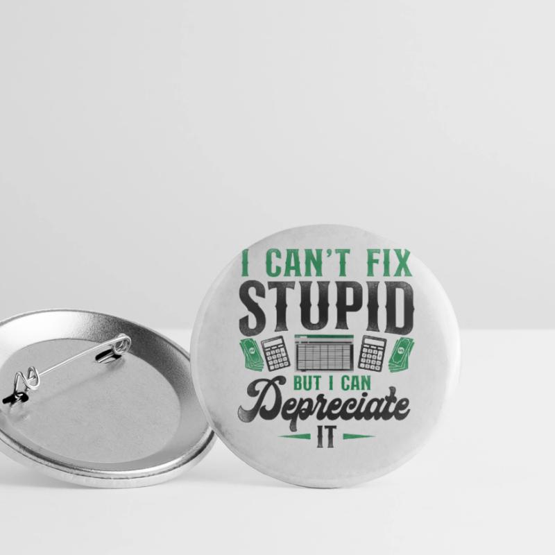 Comptable Comptable Comptable Comptabilité Lot de 5 grands badges (56 mm)