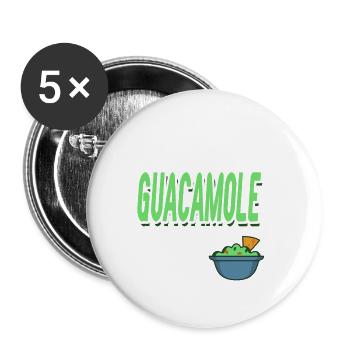 Guacamole Solves The Rest Of My Problem Funny - Buttons groß 56 mm (5er Pack) - Weiß - Vorne