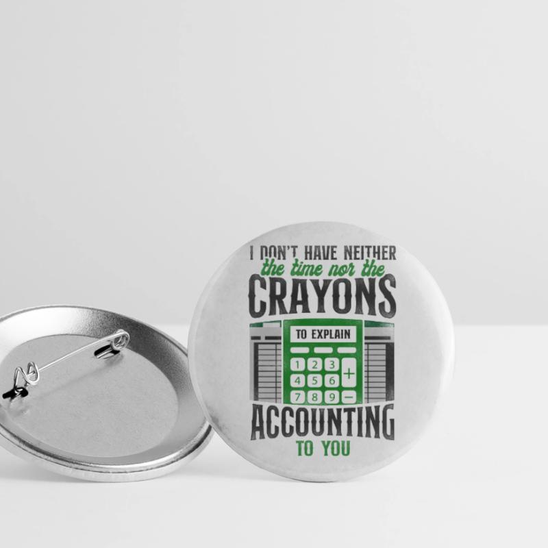 Comptable Comptable Comptable Comptabilité Lot de 5 grands badges (56 mm)