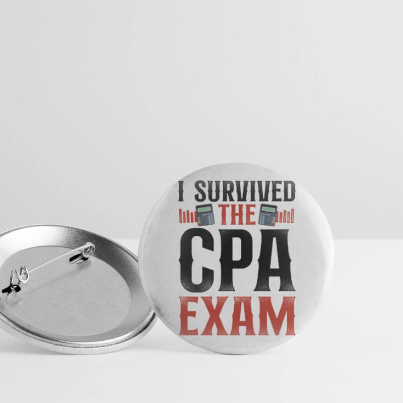 Comptable Comptable Comptable Comptabilité Lot de 5 grands badges (56 mm)