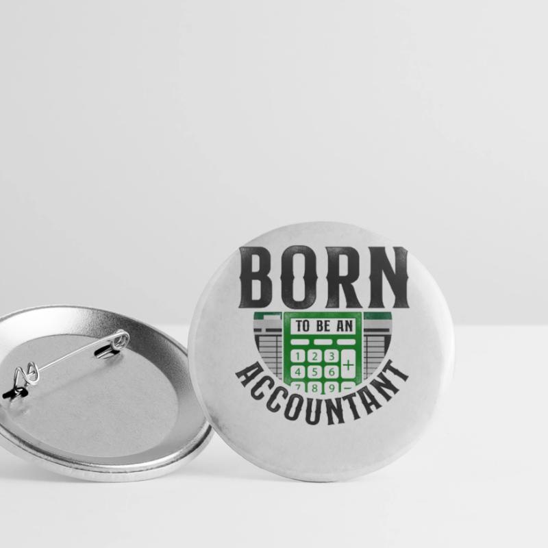 Comptable Comptable Comptable Comptabilité Lot de 5 grands badges (56 mm)