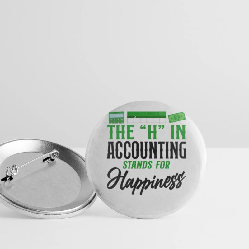 Comptable Comptable Comptable Comptabilité Lot de 5 grands badges (56 mm)