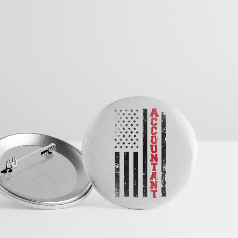 Comptable Comptable Comptable Comptabilité Lot de 5 grands badges (56 mm)