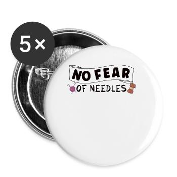 Sewing Machine Fun Sewing Sewing Sewing Fan Hobby - Buttons large 2.2''/56 mm (5-pack) - white - Front