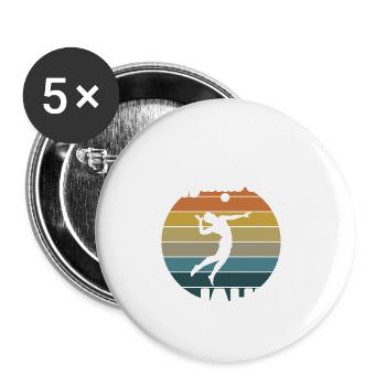 Diese Volleyball Legende 30 Jahre 30 Geburtstag - Buttons groß 56 mm (5er Pack) - Weiß - Vorne