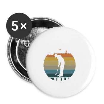 Diese Golf Legende ist 30 Jahre 30 Geburtstag - Buttons groß 56 mm (5er Pack) - Weiß - Vorne