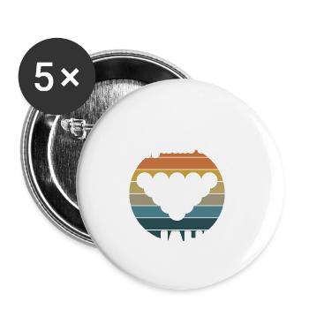 Diese Billiard Legende ist 50 Jahre 50 Geburtstag - Buttons groß 56 mm (5er Pack) - Weiß - Vorne